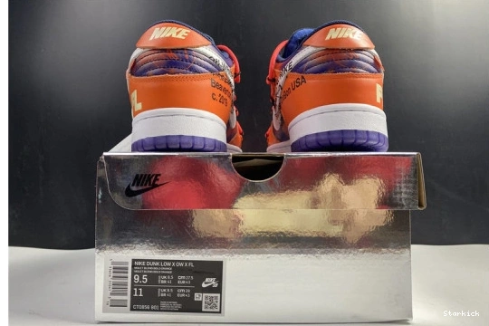 Nike  Low Perple White O-W Orange SB CT0856-801 x Dunk 0302